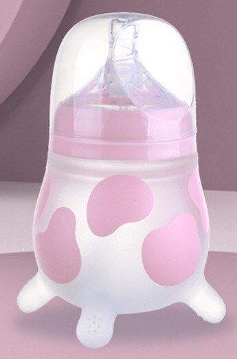 100% Food Grade Silicone Baby Bottle 210ML 8Oz Pink 270Ml 9Oz Baby Bottle Mamadeiras Para Bebê