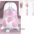 100% Food Grade Silicone Baby Bottle 210ML 8Oz Pink 270Ml 9Oz Baby Bottle Mamadeiras Para Bebê