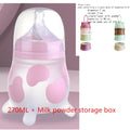 100% Food Grade Silicone Baby Bottle 210ML 8Oz Pink 270Ml 9Oz Baby Bottle Mamadeiras Para Bebê